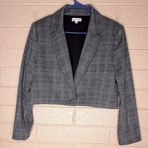 Gianni bini  Gray Blazer with Notched Lapels
